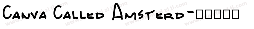 Canva Called Amsterd字体转换